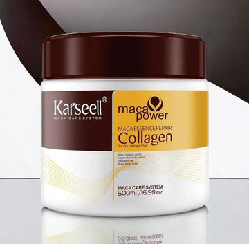 Karseell Collagen Deep Repair Hair Mask 500ml | Argan Oil & Collagen for Smooth Shiny Hair